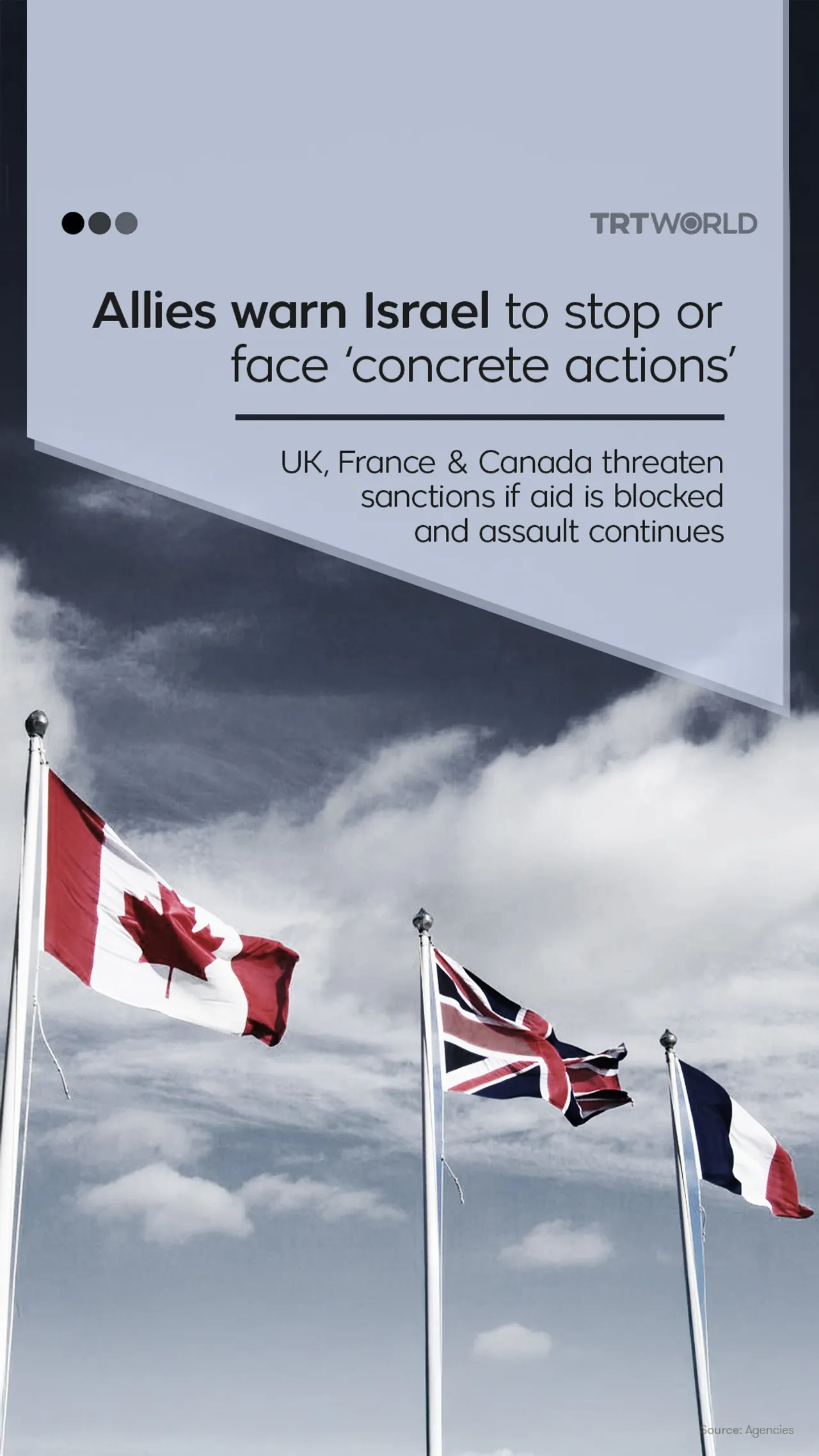 Allies warn Israel to stop or face ‘concrete actions’